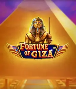 Explore the timeless world of Fortune of Giza slot by Pragmatic Play, featuring a majestic depiction of a Pharaoh before the iconic pyramid backdrop. This image captures the splendor of Egyptian heritage, great for fans of Egyptian-themed slots, delivering a fascinating gaming experience.